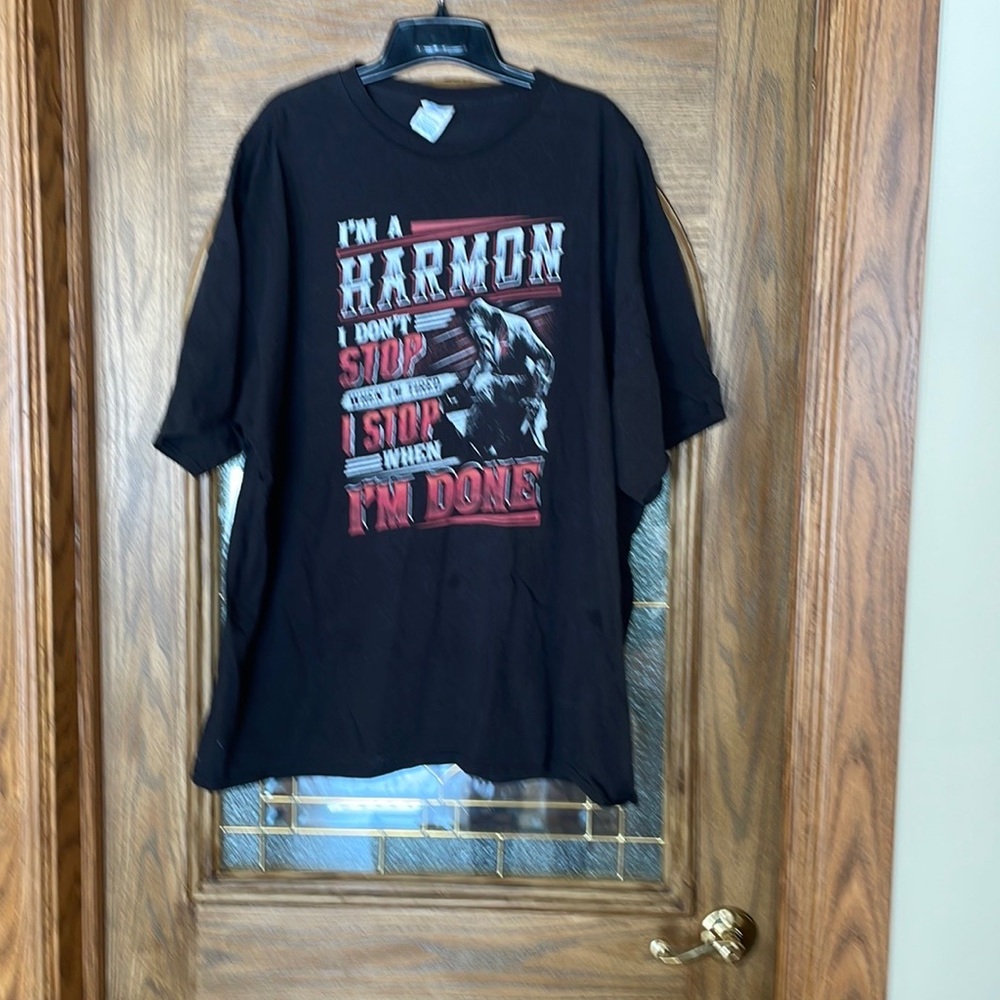 I’m a harmon!  I don’t stop when I’m tired , I stop when I’m done tshirt size 4X